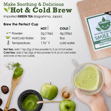 Load image into Gallery viewer, &quot;Smile Tea&quot; Organic First flush Matcha (ceremonial grade), 70 grams